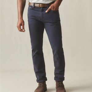 NEW American Giant Men's Roughneck Pant Straight Dress Navy Blue Size 30 X 34